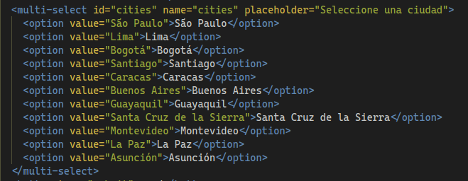 Example tag usage